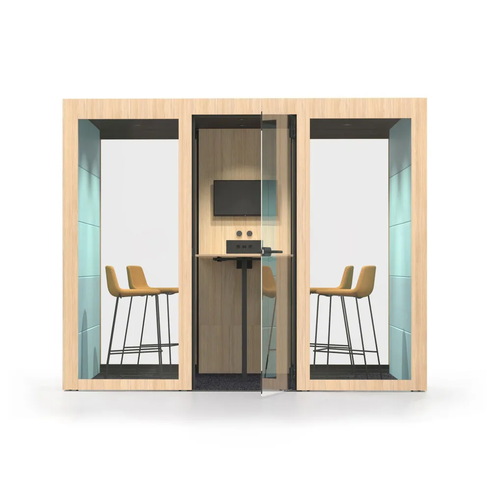 Boîte de réunion pour 4 personnes / salle silencieuse L | Kibemo