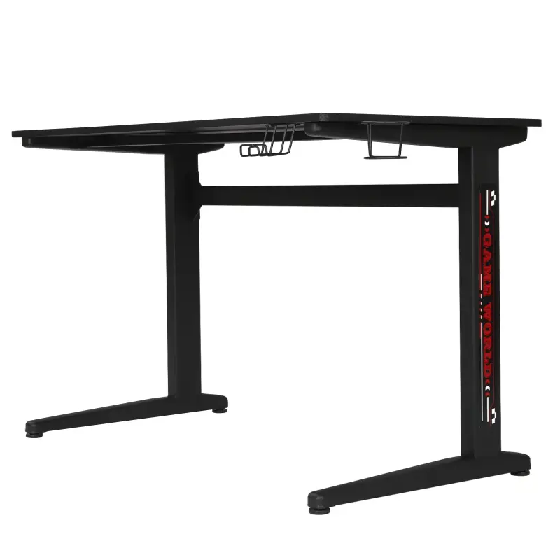 BukkitBow - Bureau de jeu ergonomique avec porte-gobelet et crochet pour casque (115X60CM)