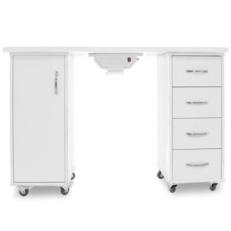 Bureau 2027 blanc deux armoires avec un absorbeur