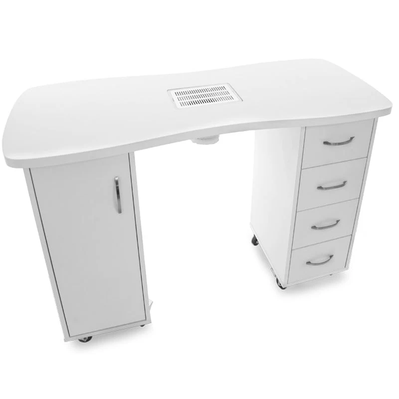 Bureau 2027 blanc deux armoires avec un absorbeur