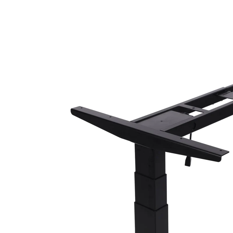 Bureau Assis Debout électrique iDesk Nero - Plateau Noir 140x80