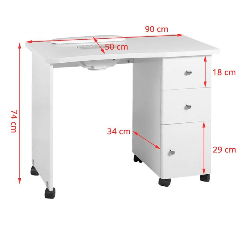 Bureau en bois avec absorbeur 011b