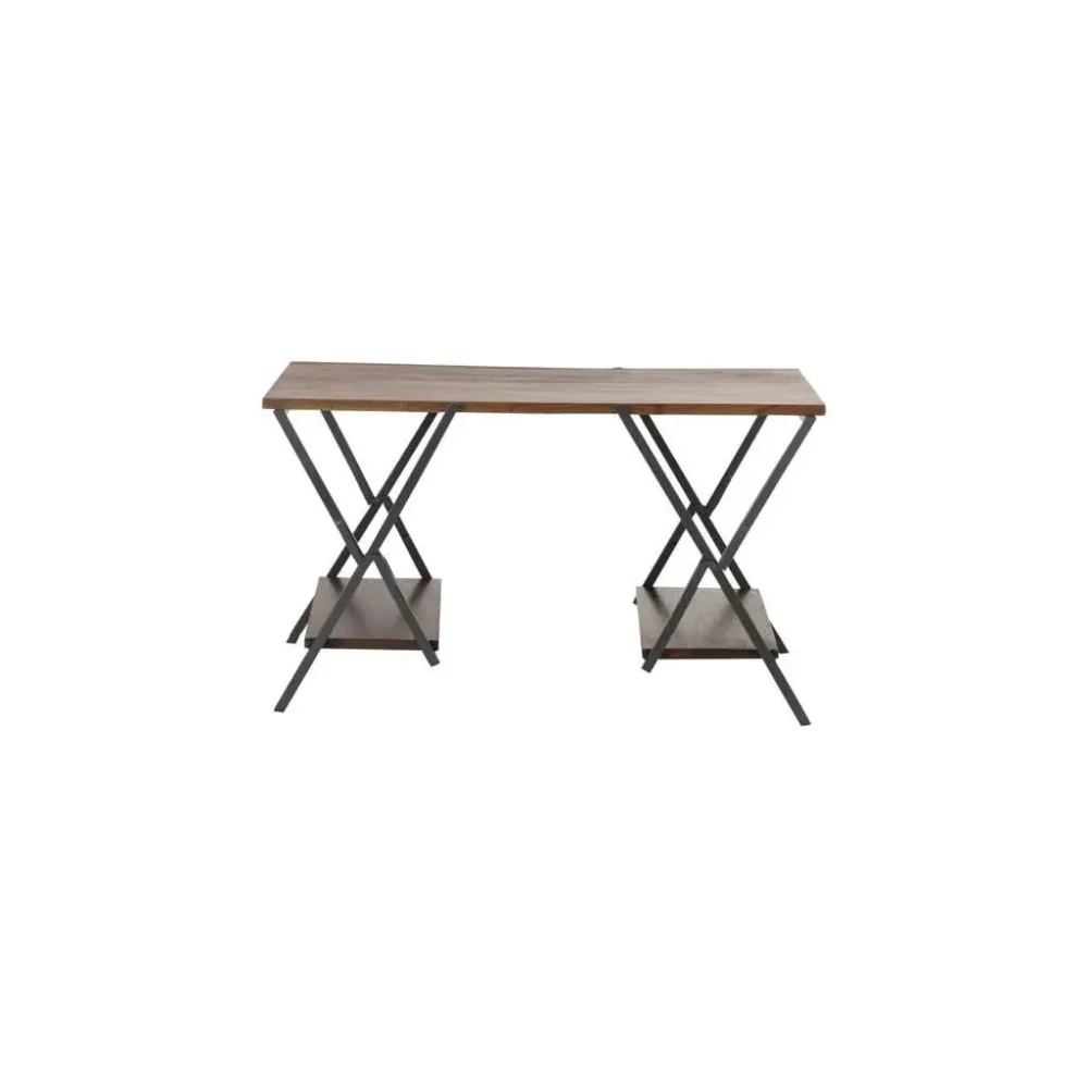 Bureau En Bois Recyclé Et Fer | Eyla