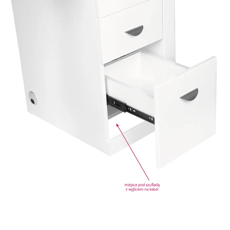 Bureau cosmétique 310 blanc droit
