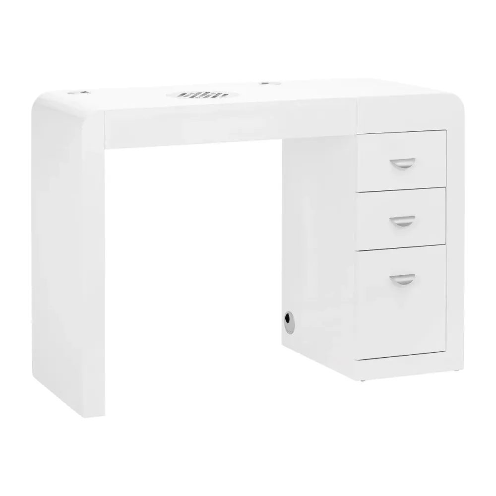 Bureau cosmétique 312 blanc gauche