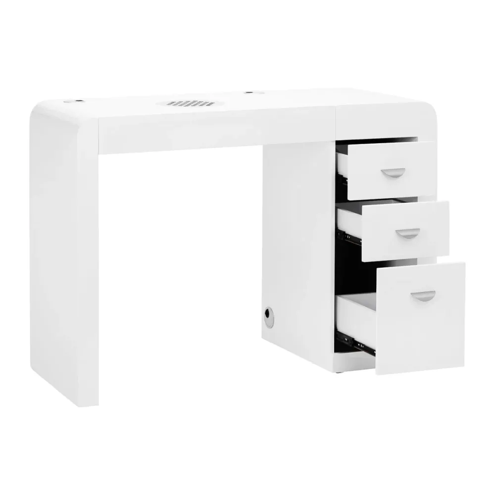 Bureau cosmétique 312 blanc gauche