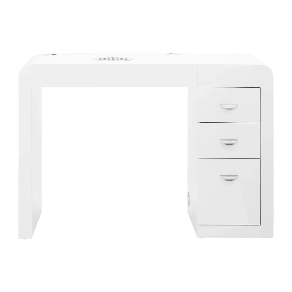 Bureau cosmétique 312 blanc gauche
