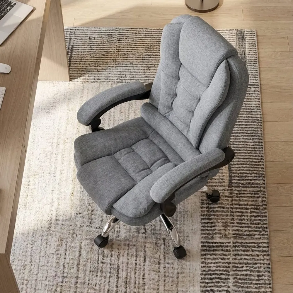 Fauteuil de Bureau Exécutif Ergonomique – Confort Absolu & Inclinaison 130° pour un Télétravail sans Douleur Bureau Cosy