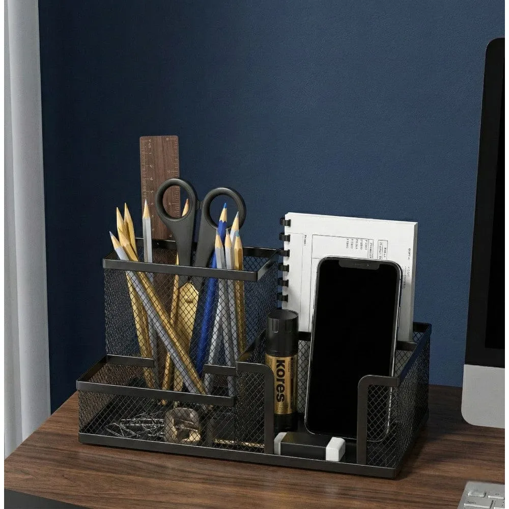 Organisateur de bureau Nexus Mesh : Gain d'espace & Organisation Minimaliste Bureau Cosy