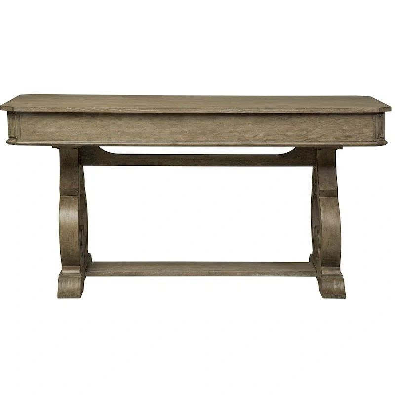 Bureau d'écriture Copper Grove Simply Elegant blanc, marron et taupe chiné