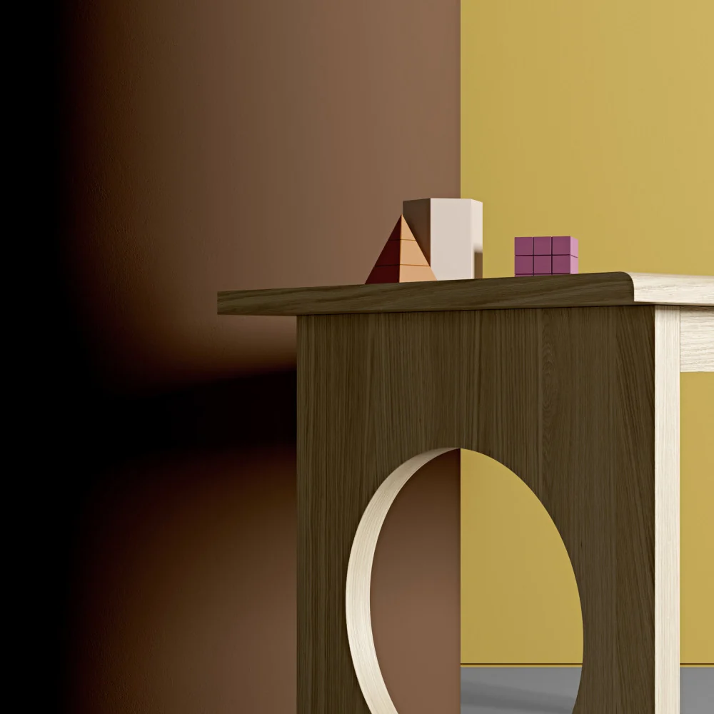 Bureau design en bois 1 tiroir DRAWER