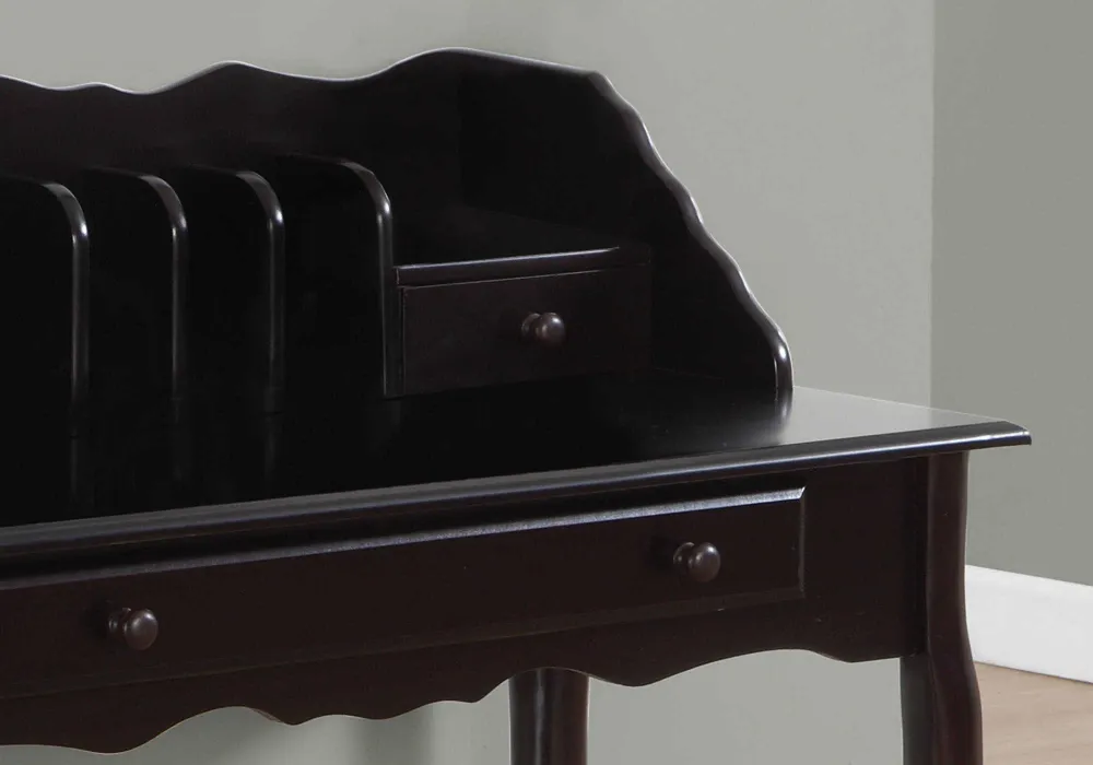 BUREAU D'ORDINATEUR - 36"L / CERISE FONCÉ TRADITIONNEL ( Meuble Mtl )
