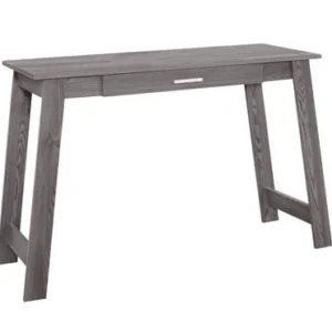 BUREAU D'ORDINATEUR - 42"L / GRIS AVEC TIROIR DE RANGEMENT