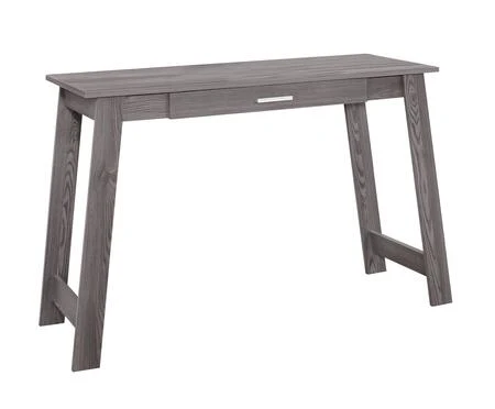 BUREAU D'ORDINATEUR - 42"L / GRIS AVEC TIROIR DE RANGEMENT
