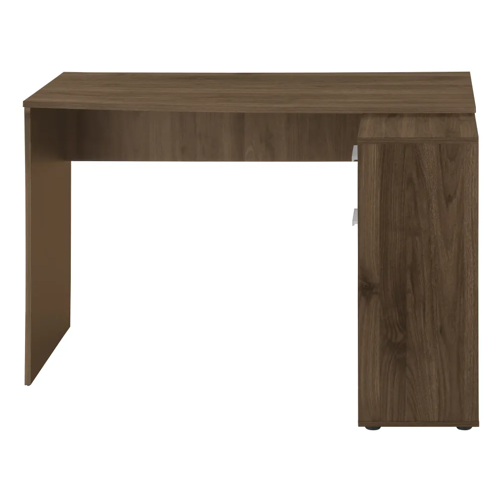 BUREAU D'ORDINATEUR - 46"L / NOYER FONCÉ / ARMOIRE DE RANGEMENT ( Meuble Mtl )