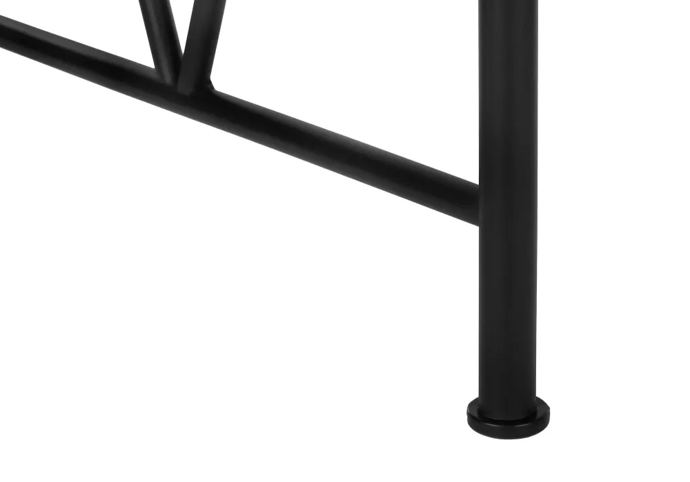 BUREAU D'ORDINATEUR - 48"L / BOIS DE RÉCUPÉRATION LÉGER / MÉTAL NOIR ( Meuble Mtl )