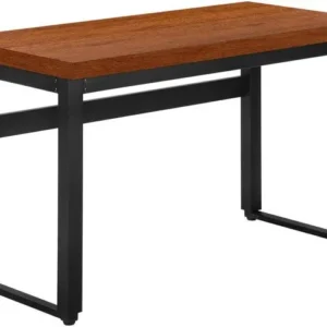 BUREAU D'ORDINATEUR - 48"L / CERISE / HAUTEUR AJUSTABLE / METAL NOIR