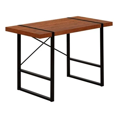 BUREAU D'ORDINATEUR - 48"L / CERISE / METAL NOIR