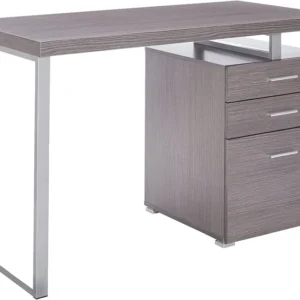 BUREAU D'ORDINATEUR - 48"L / GRIS ORIENTATION GAUCHE OU DROITE