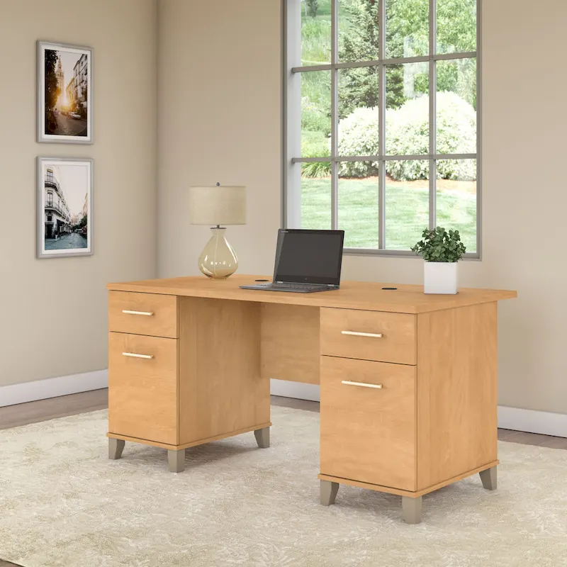 Bureau d'ordinateur de 60 po Bush Furniture Somerset avec tiroirs