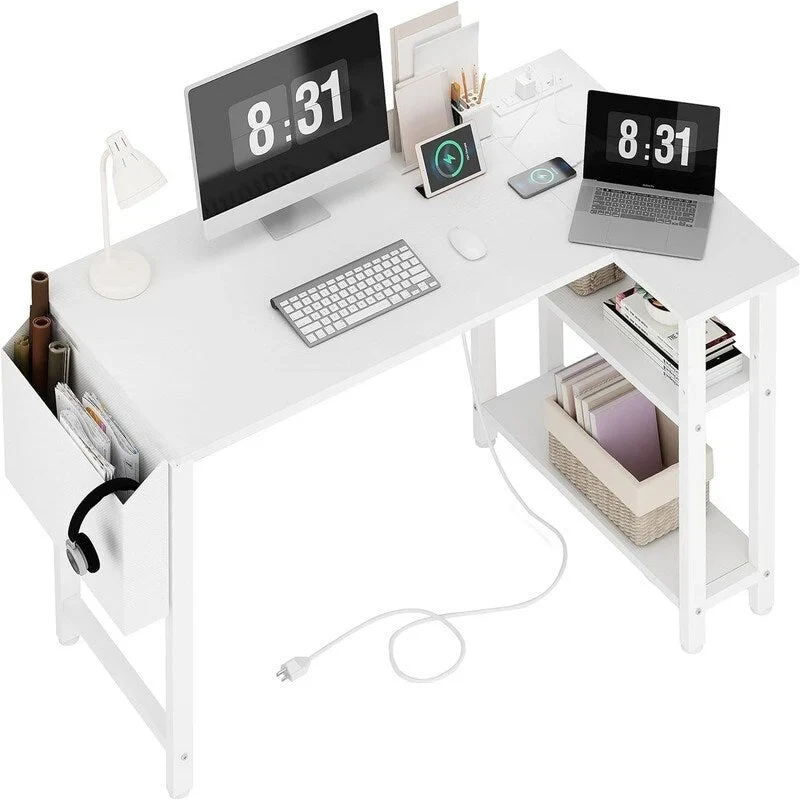 Bureau d'ordinateur en forme de L
