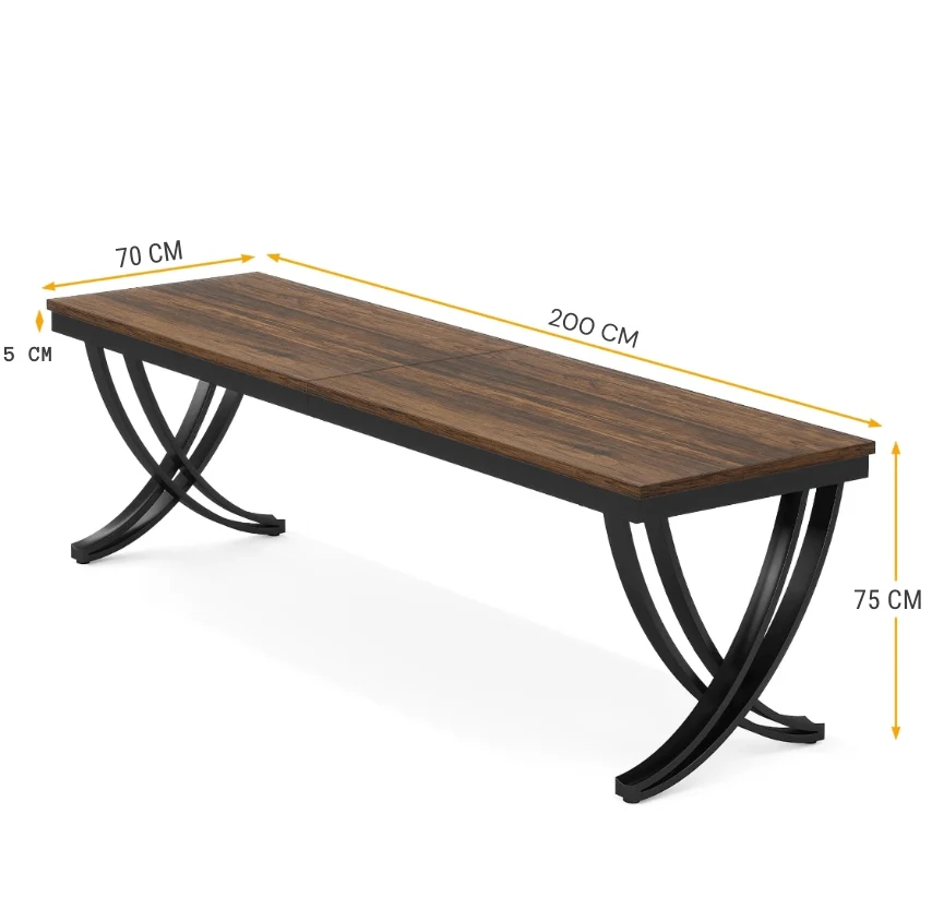 Bureau double bois et métal