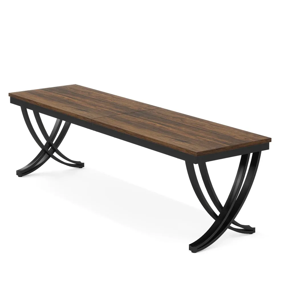 Bureau double bois et métal