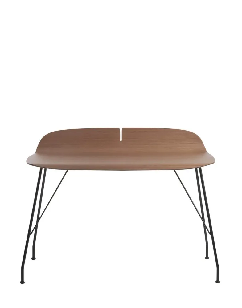 Bureau Earl Wood Bois foncé/Noir - Kartell