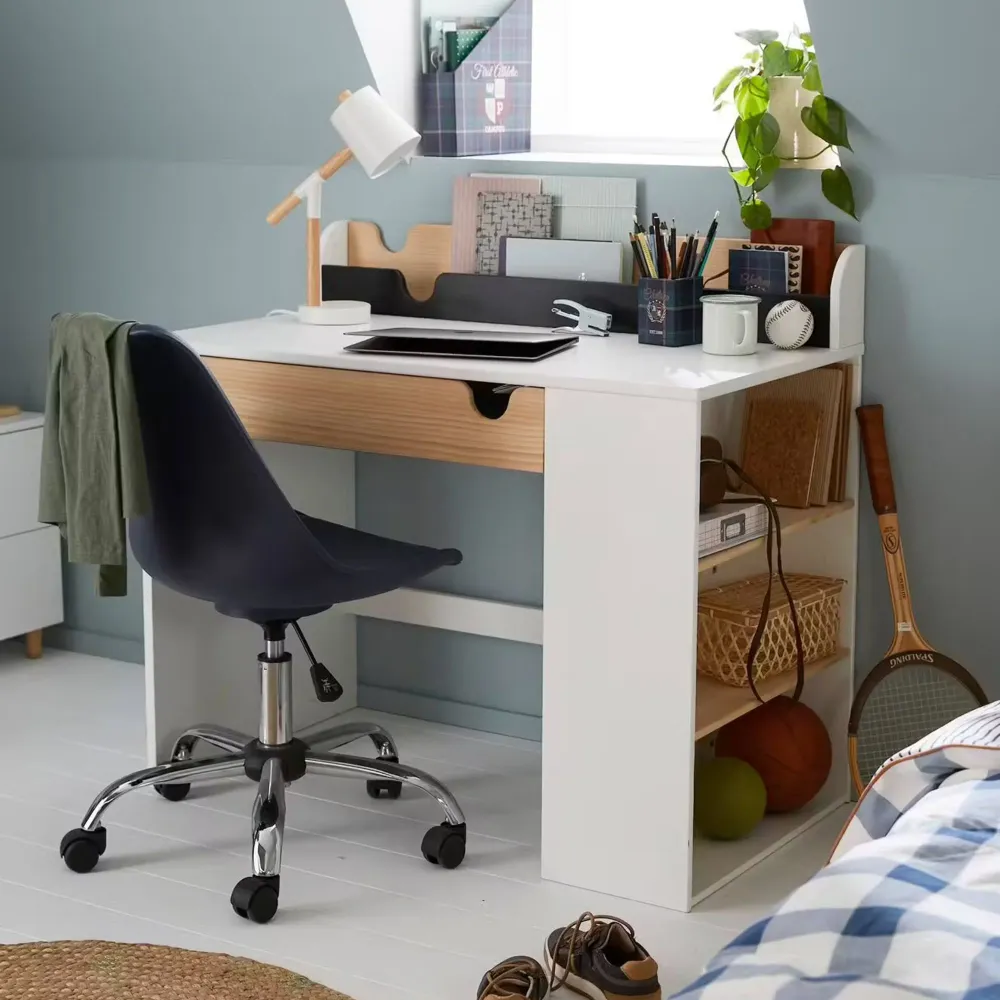 Bureau enfant VERTBAUDET School blanc/bois