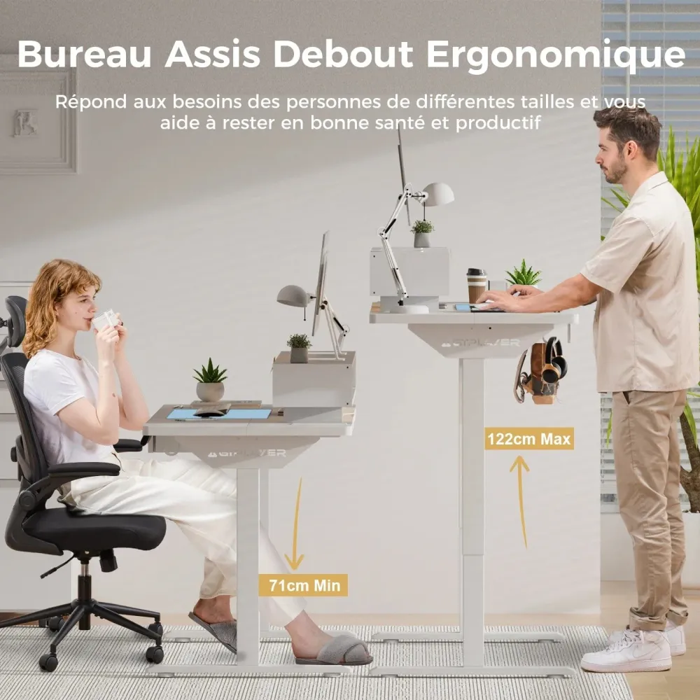 Bureau électrique avec rangement