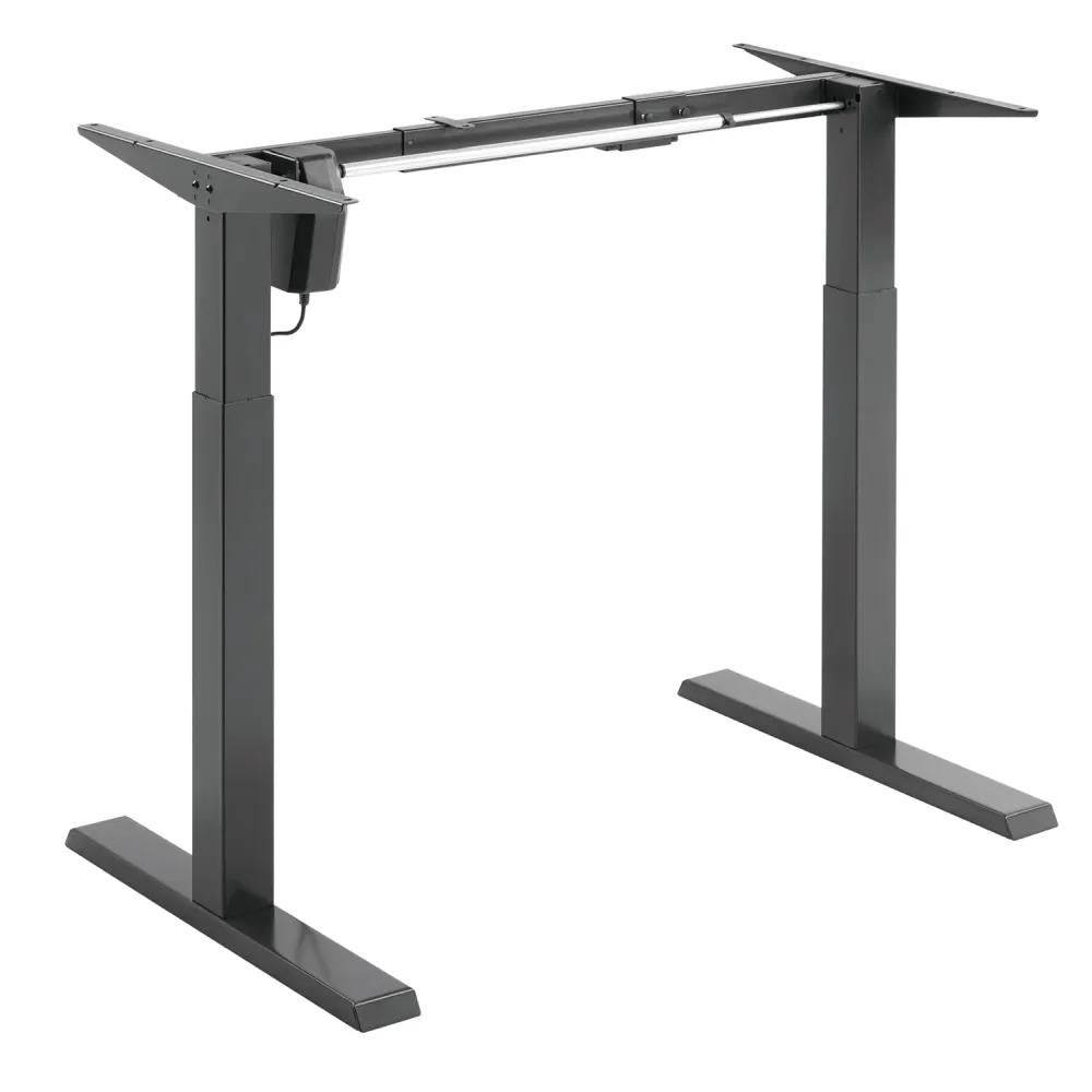 Bureau électrique Ergo Office réglable en hauteur, gris, hauteur max 123 cm, 80 kg - sans plateau, pour travail debout et...