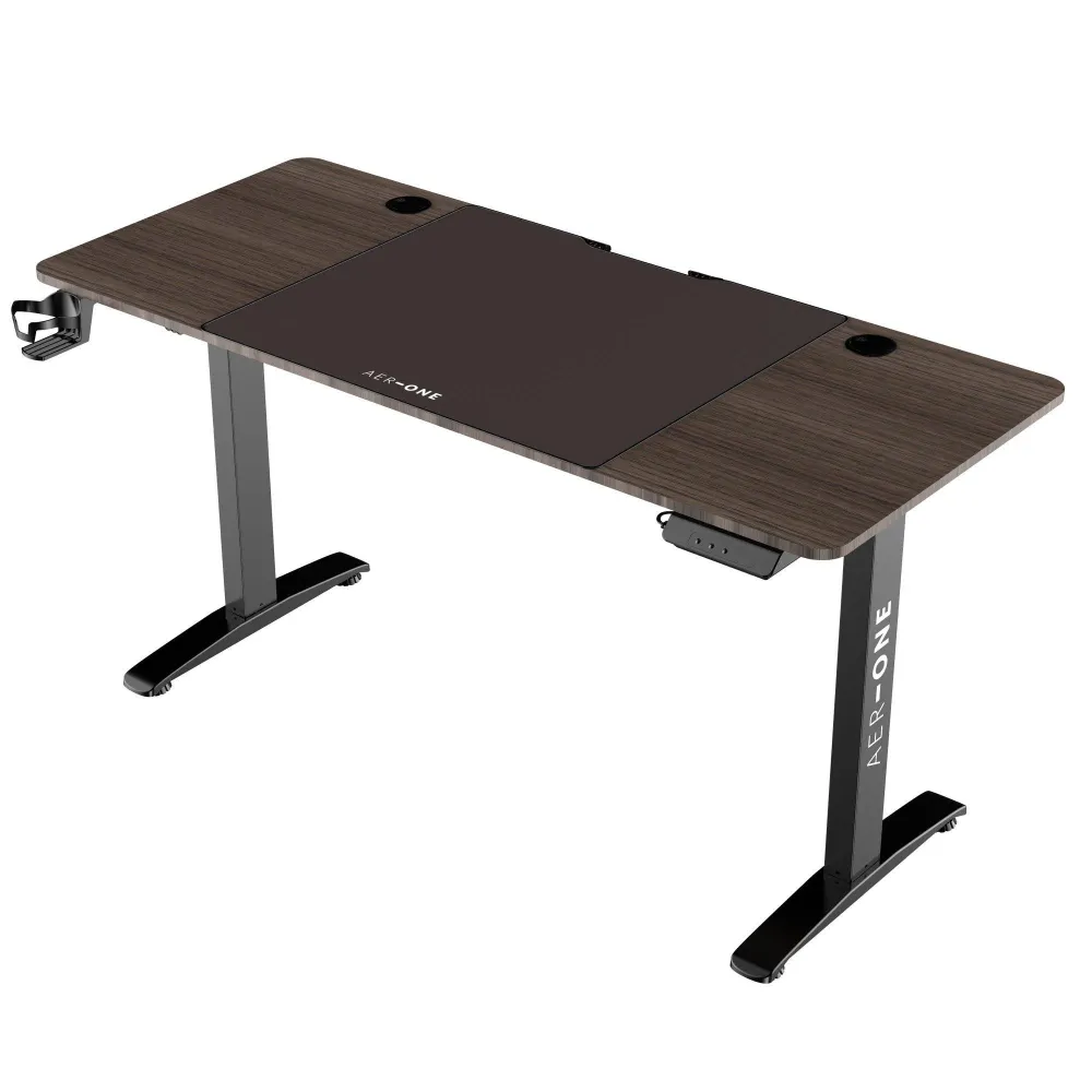 Bureau Électrique Gamer Blast - Bois (140 cm)