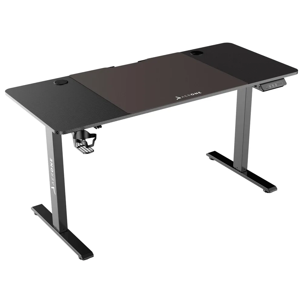 Bureau Électrique Gamer Blast - Carbon (140 cm)