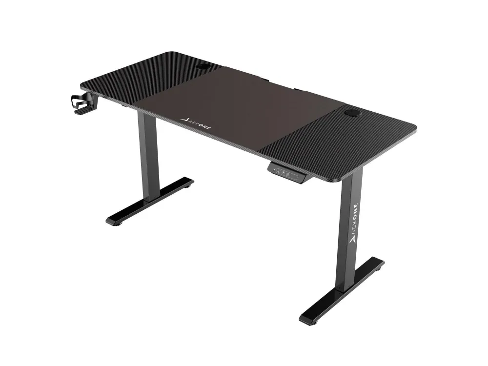 Bureau Électrique Gamer Blast - Carbon (140 cm)