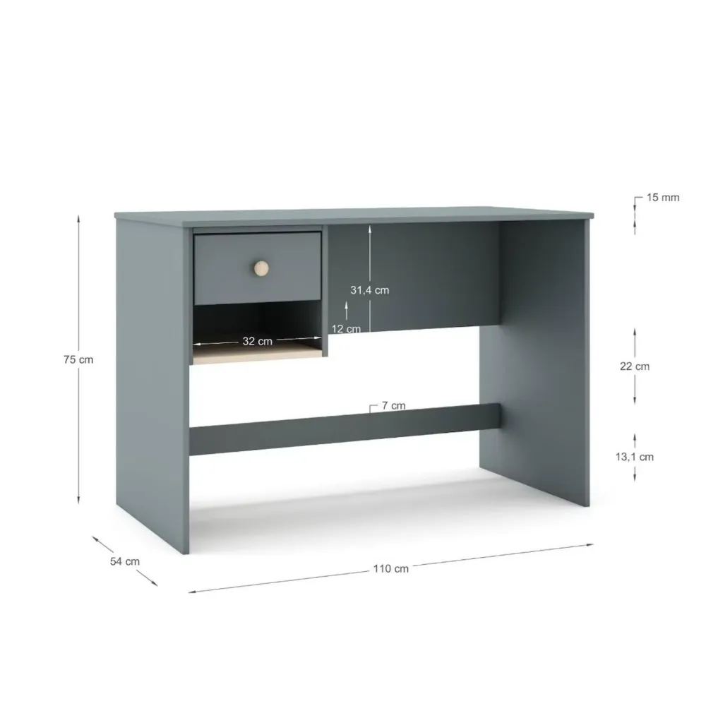 Bureau MARCKERIC Esteban Vert kaki blanc