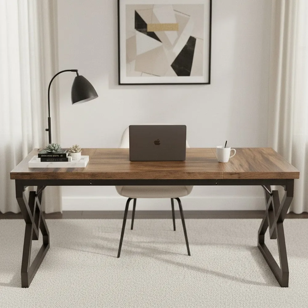 Bureau Bois Exécutif Style Industriel - 160cm BUREAU NOMADE