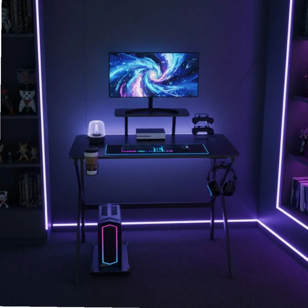 Bureau Gaming Ergonomique avec Support Moniteur Amovible - 100cm BUREAU NOMADE