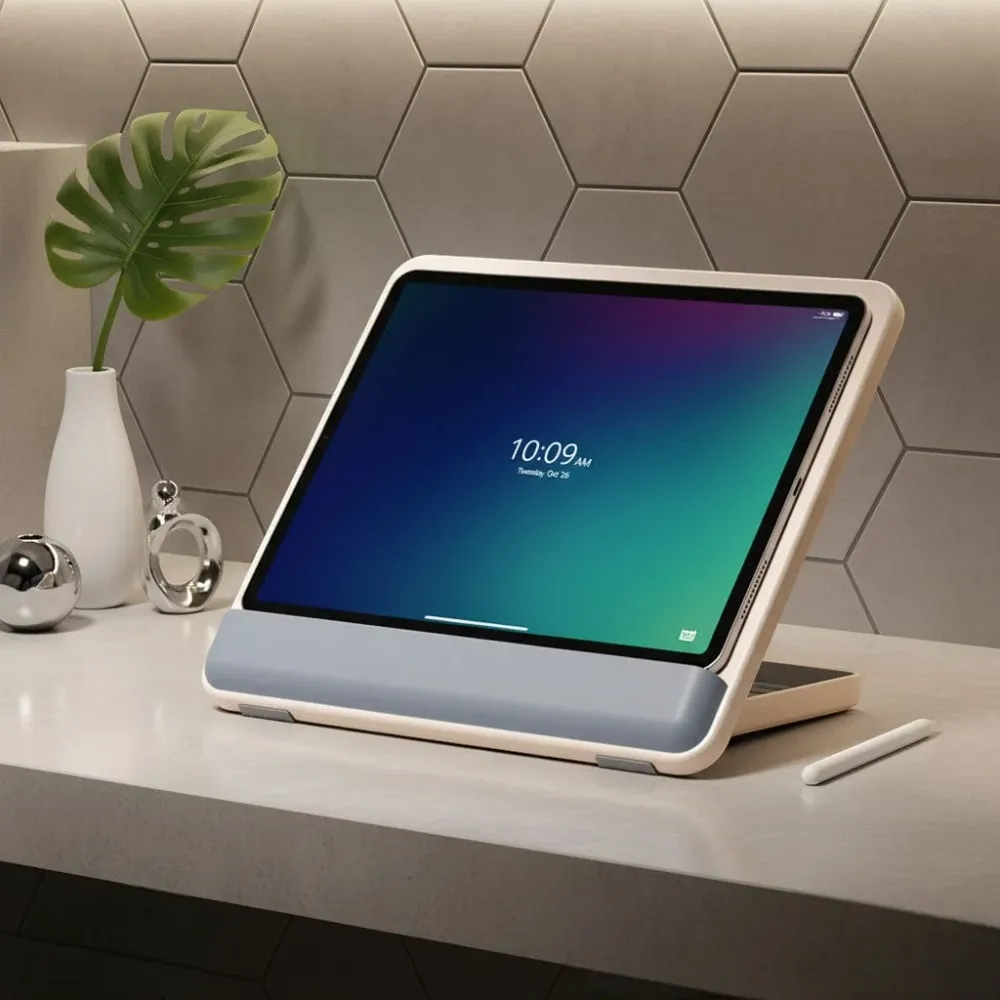 Support Tablette Bambou Ergonomique pour Dessin et Télétravail 12,9 Pouces BUREAU NOMADE