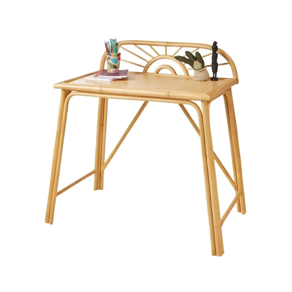 Bureau primaire en rotin Soleil VERTBAUDET - bois