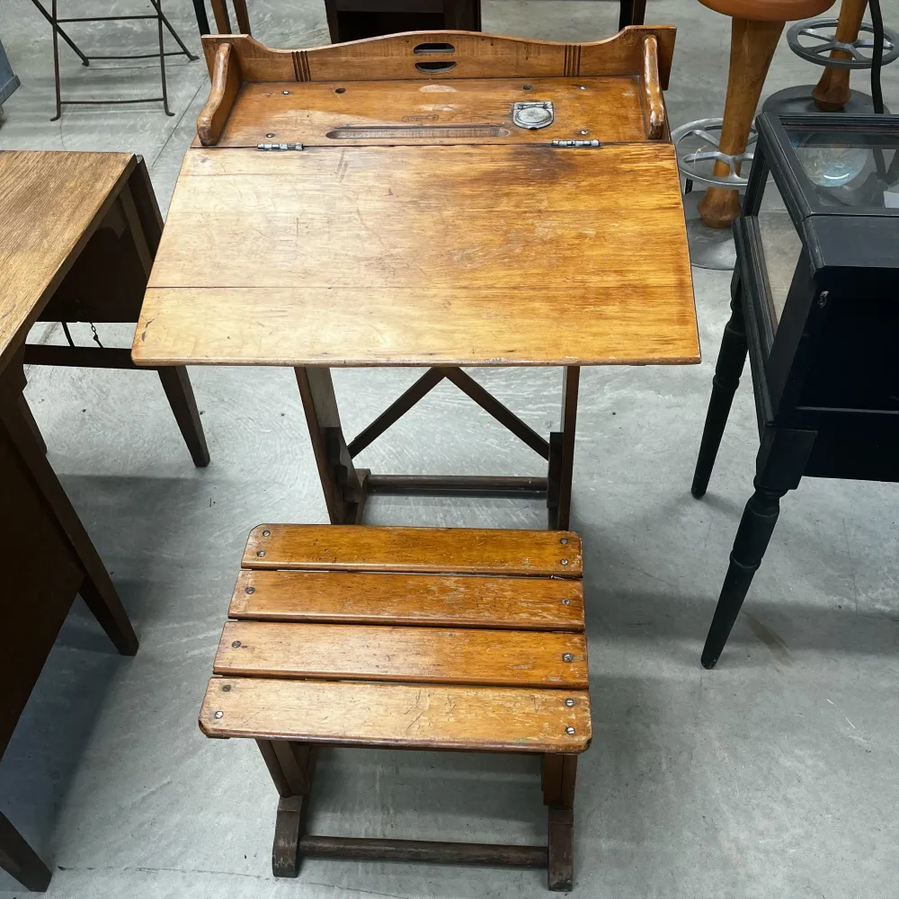 Bureau pupitre écolier année 60
