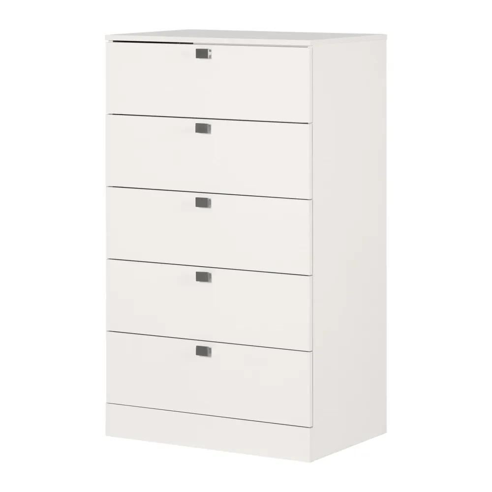 Bureau 5 Tiroirs Spark- Blanc