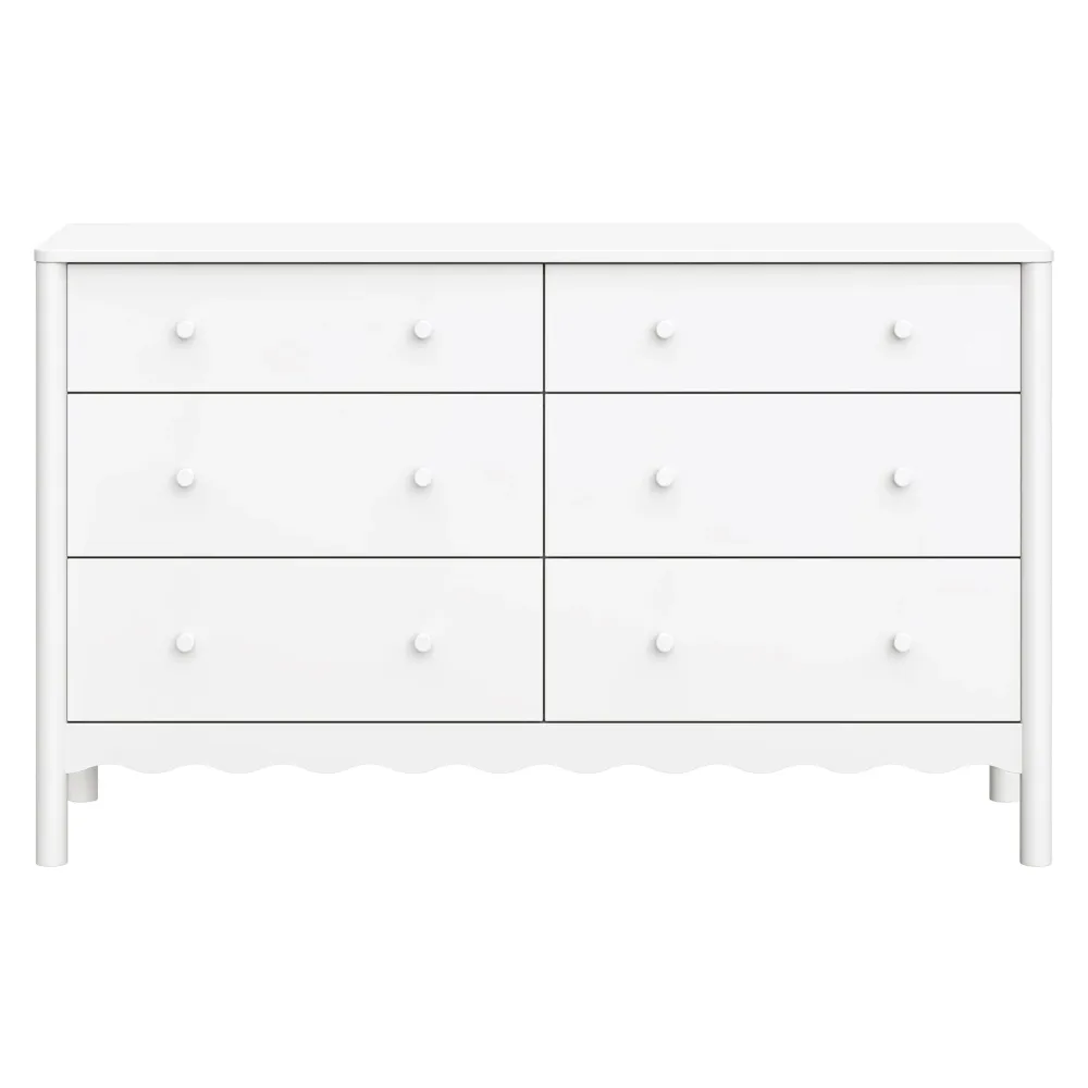 Bureau 6 Tiroirs Swell - Blanc