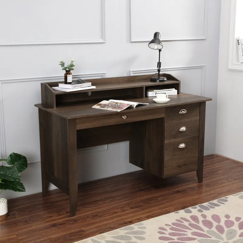 Bureau de travail à domicile Lokatse Home de 53 po de large avec huche