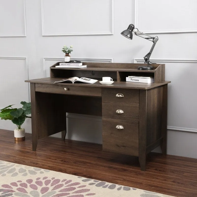 Bureau de travail à domicile Lokatse Home de 53 po de large avec huche