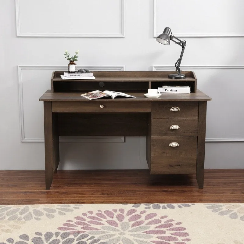 Bureau de travail à domicile Lokatse Home de 53 po de large avec huche