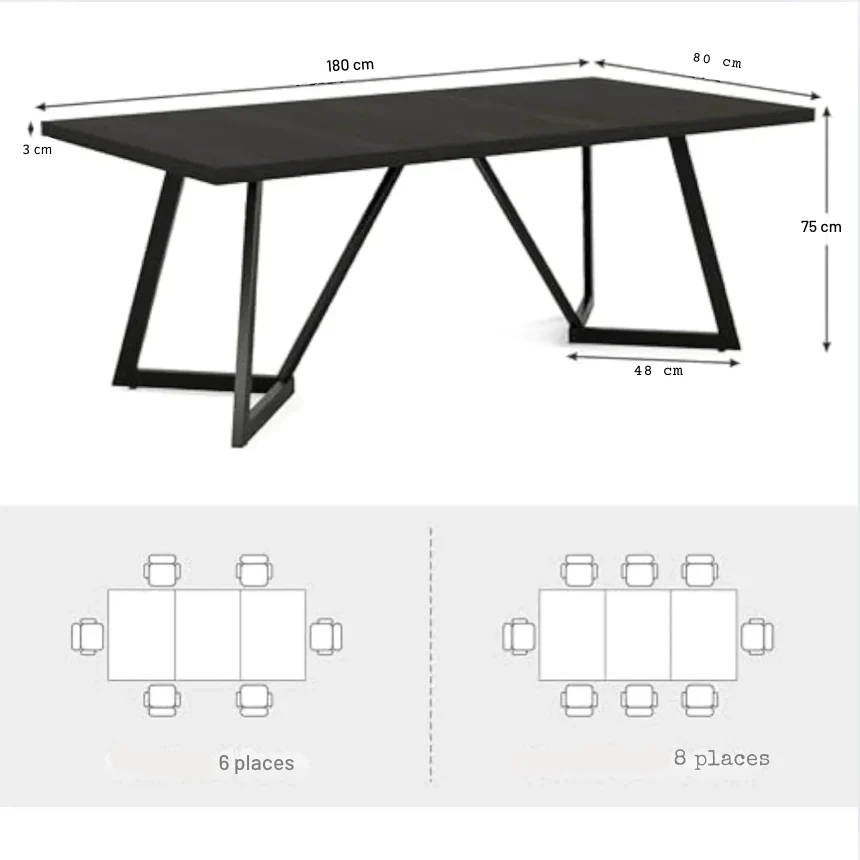 Bureau de travail noir