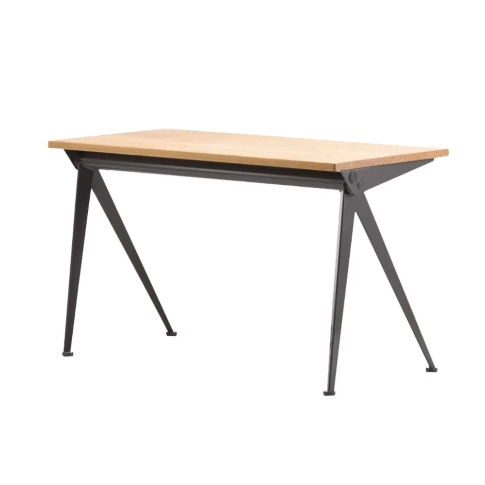 Bureau VITRA Compas Direction Jean Prouvé en bois massif