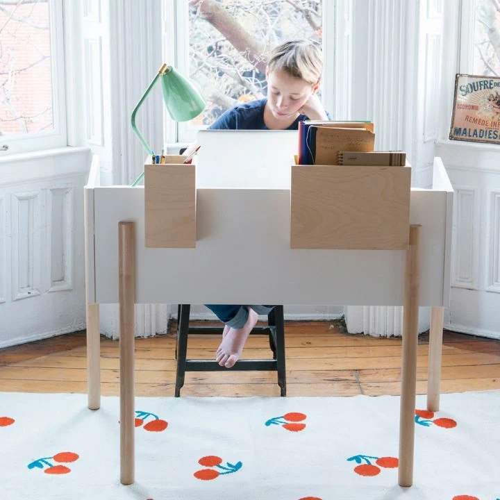 Bureau Évolutif Brooklyn - Blanc / Bouleau
