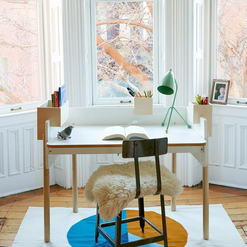 Bureau Évolutif Brooklyn - Blanc / Bouleau