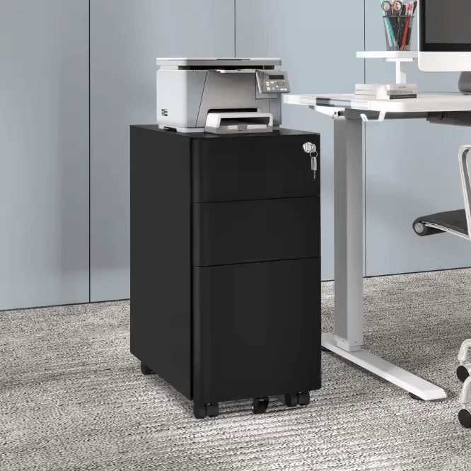 Caisson de bureau noir